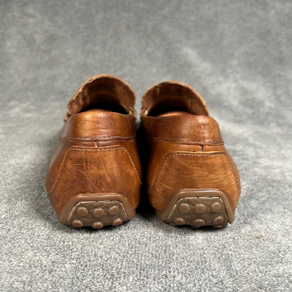 Florsheim Driver Penny Loafer Mens Cognac Brown Leather Shoes Size 9.5M - Picture 6 of 11